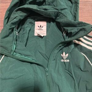 Adidas Teal Hooded Jacket